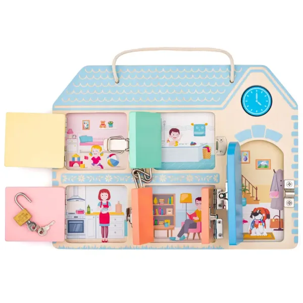 Joc educativ de îndemânare cu chei și încuietori - Woodyland imaginea 3