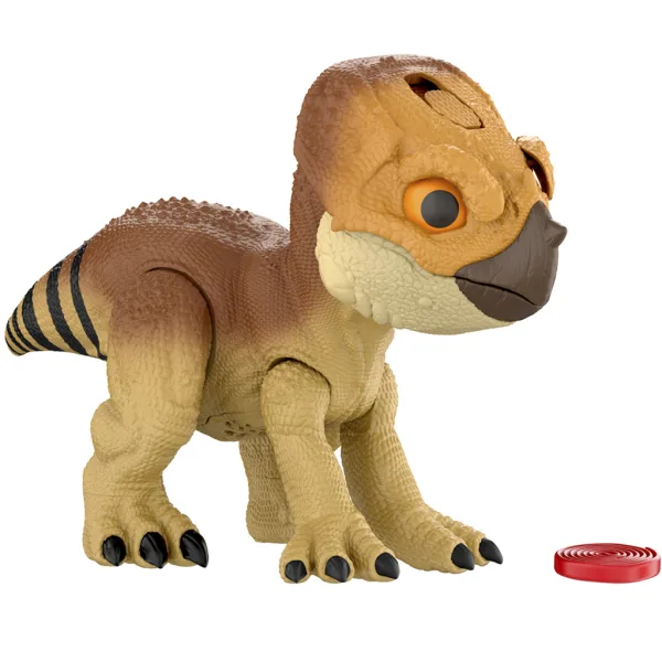 Jurassic World: Renaștere - Figurină interactivă de dinozaur Aquilops Dolores - Mattel imaginea 2