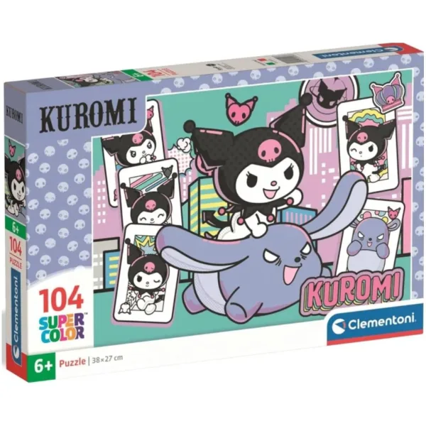 Kuromi Super Color puzzle 104 piese - Clementoni imaginea 1