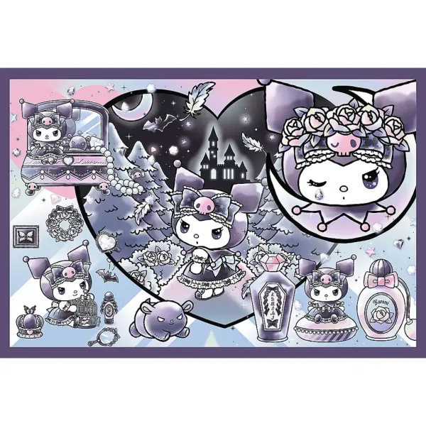 Kuromi aventuri magice puzzle 2x200 piese - Trefl imaginea 2
