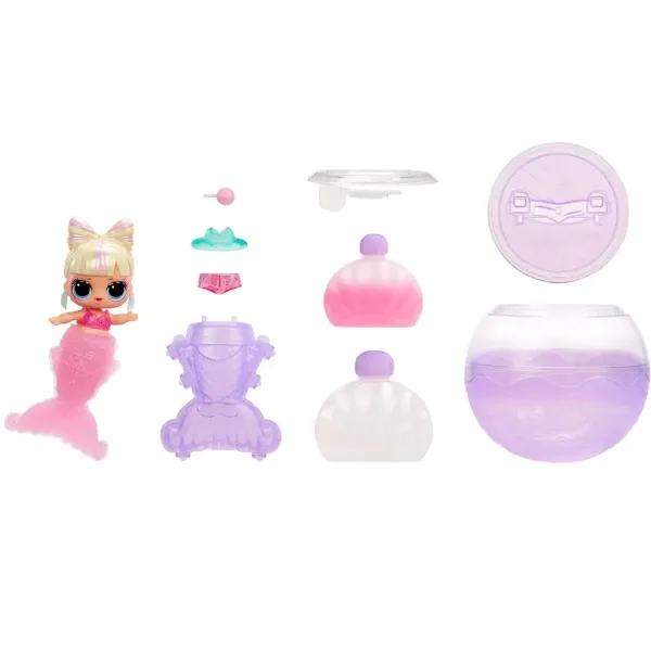L.O.L. Surprise: Surprize sirenă miniaturi DIY cu coadă de sirenă care își schimbă culoarea 1buc imaginea 2