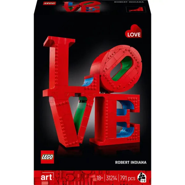 LEGO® ART: LOVE decorațiune cu inscripție (31214) imaginea 1