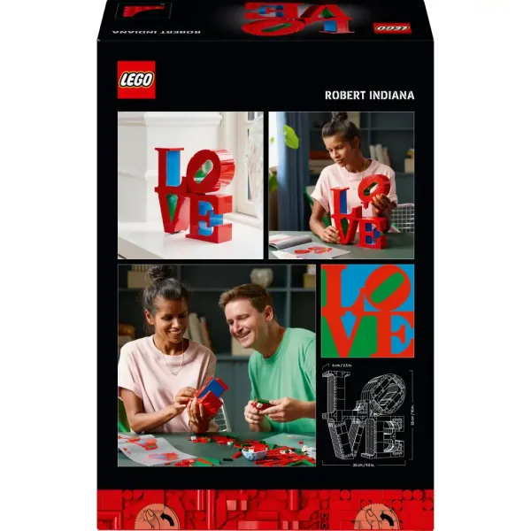 LEGO® ART: LOVE decorațiune cu inscripție (31214) imaginea 5