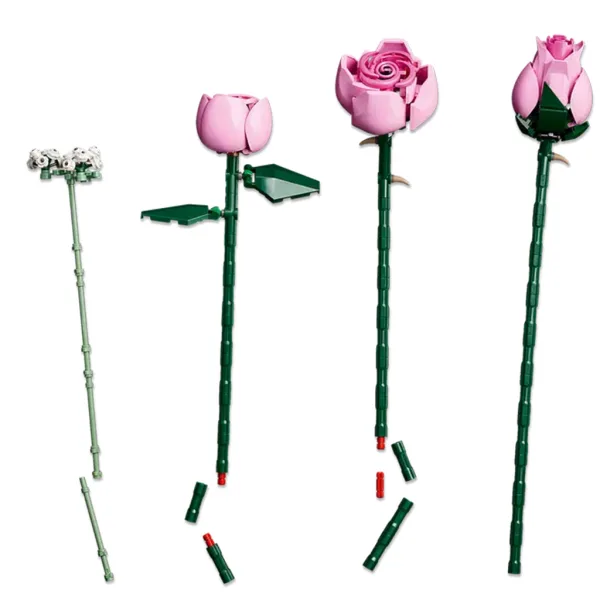 LEGO® Botanicals: Buchet de trandafiri roz (10374) imaginea 5