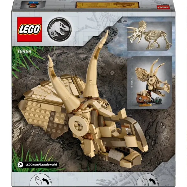 LEGO® Jurassic World: Fosile de dinozaur - Craniu de Triceratops (76959) imaginea 5