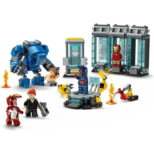 LEGO® Marvel: Laboratorul lui Iron Man: Sala de armuri (76315) imaginea 3