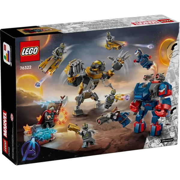 LEGO® Marvel: Răzbunătorii: Sfârșitul jocului Thor împotriva războinicilor chitauri (76322) imaginea 6
