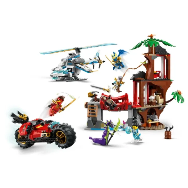 LEGO® Ninjago: Bătălia vehiculelor ninja la casa din copac (71857) imaginea 3