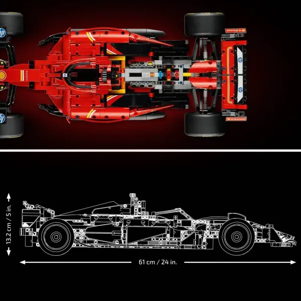 LEGO® Technic: Mașina Ferrari SF-24 F1 (42207) imaginea 8
