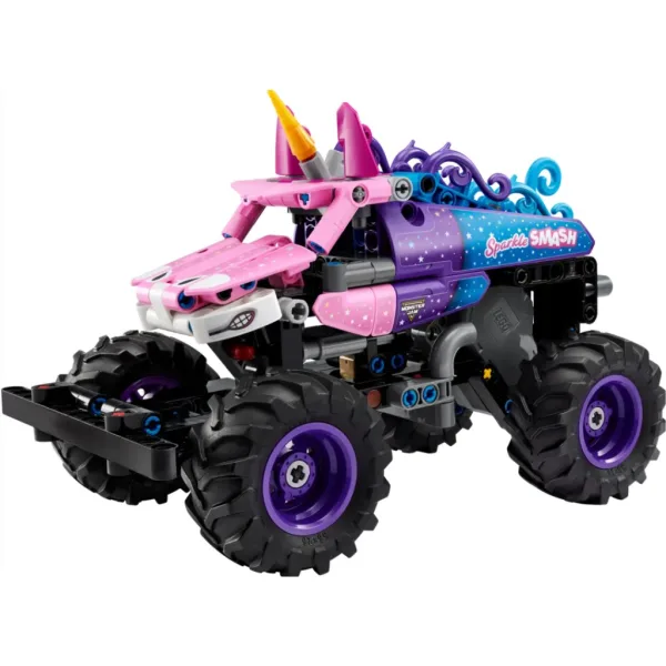 LEGO® Technic: Monster Jam™ Sparkle Smash™ - cu mecanism pull-back (42220) imaginea 2