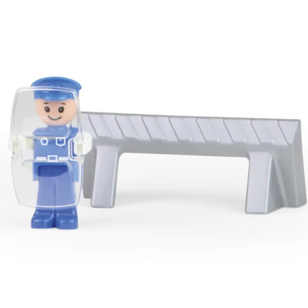 LENA: Truxx mașină de poliție cu accesorii în cutie 39 cm imaginea 3