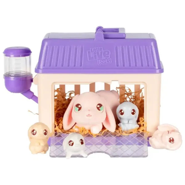 Little Live Pets: Set de joacă Mama Iepure și puii ei imaginea 2