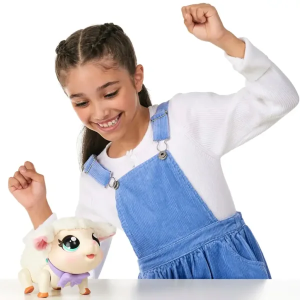 Little Live Pets: Snowie Barika, oaia interactivă cu voce și funcție de mișcare. imaginea 4