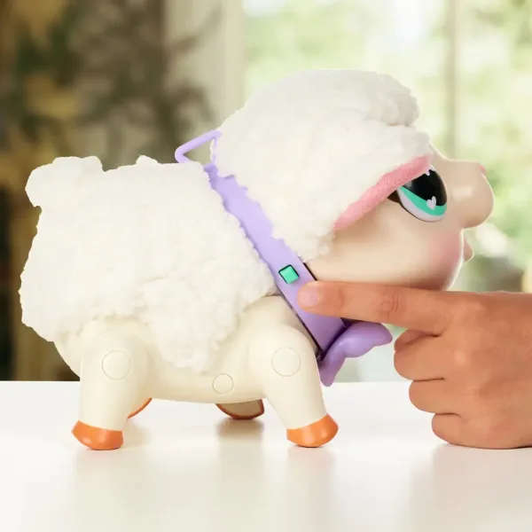 Little Live Pets: Snowie Barika, oaia interactivă cu voce și funcție de mișcare. imaginea 5