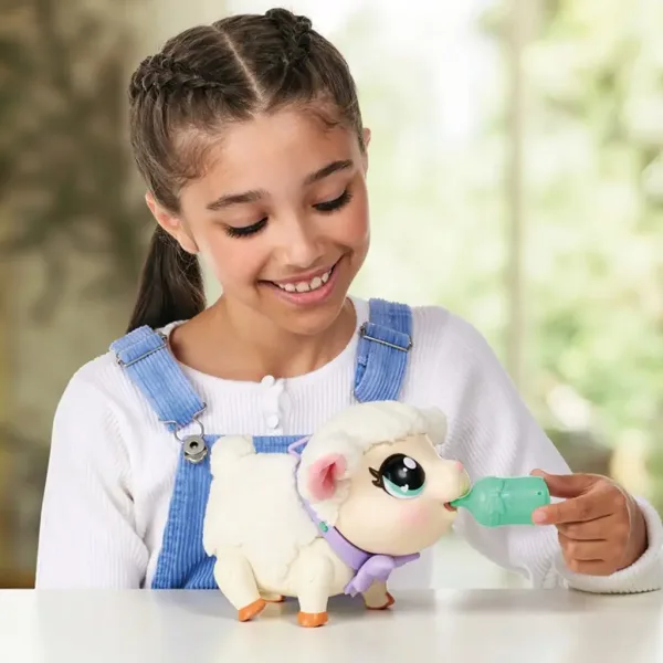 Little Live Pets: Snowie Barika, oaia interactivă cu voce și funcție de mișcare. imaginea 6