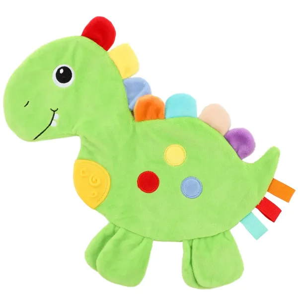 Little Stars: Jucărie de dentiție cu dinozauri, bavetă cu zornăitoare imaginea 3