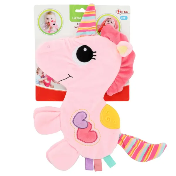 Little Stars: Jucărie de dentiție cu unicorn, batistă zornăitoare imaginea 2