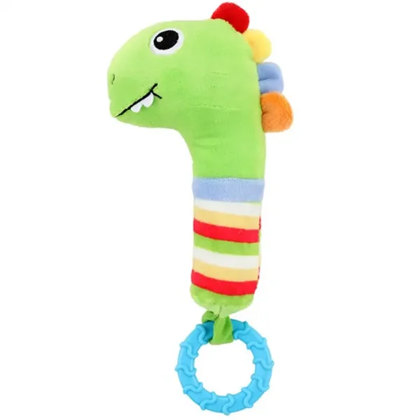 Little Stars: Jucărie de pluș cu dinozaur pentru dentiție imaginea 3