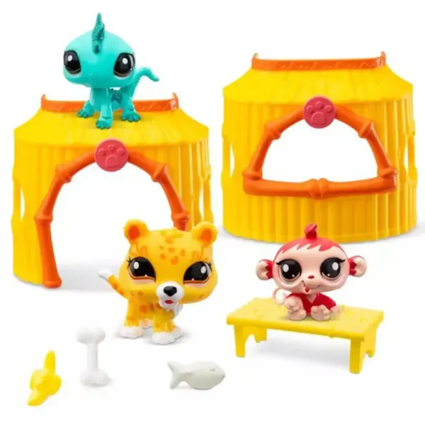 Littlest Pet Shop: Pachet de 3 figurine Seria 1 - Junglă imaginea 2