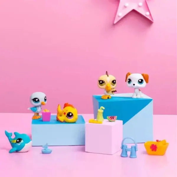 Littlest Pet Shop: Pachet de 5 figurine, seria 1 - Plajă imaginea 4