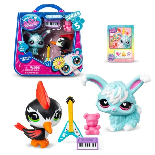 Littlest Pet Shop: Set dublu de figurine S5 - Ciocănitoare și Iepure imaginea 2