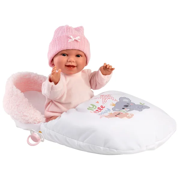 Llorens: Chloe, păpușă care plânge, de 38 cm, cu sac de dormit. imaginea 3