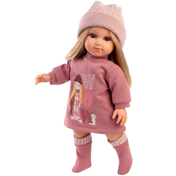 Llorens: Elena păpușă de 35 cm în set roz imaginea 2