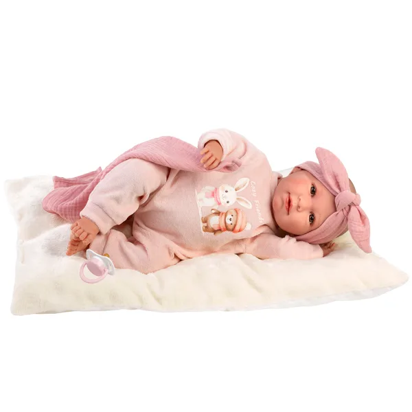 Llorens: Mimi, păpușă care plânge de 42 cm, cu pernă și pătură imaginea 3