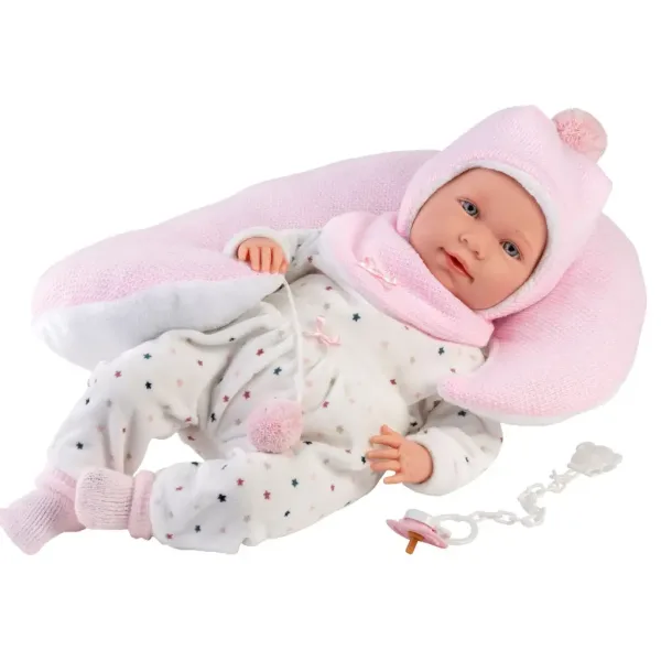 Llorens: Mimi păpușă de 42 cm cu sunet, cu pernă de burtă imaginea 2