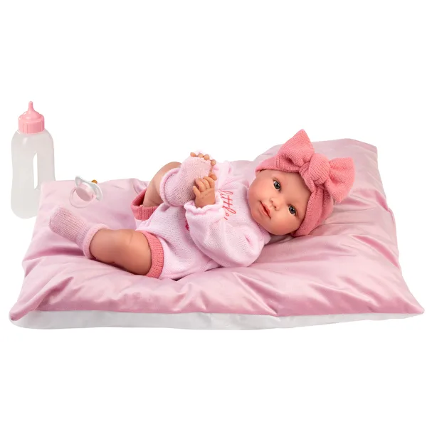 Llorens: Olivia, păpușă care plânge de 38 cm, cu pernă imaginea 2