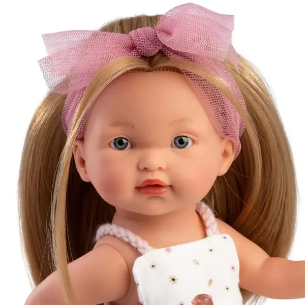 Llorens: Păpușă Valeria de 28 cm cu fustă cu model imaginea 4