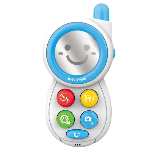 Lumea Muzicii: Telefon bebeluș albastru cu lumină și sunet imaginea 2