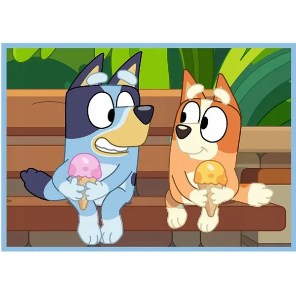 Lumea lui Bluey 4 în 1 puzzle de 12-15-20-24 piese - Trefl imaginea 2