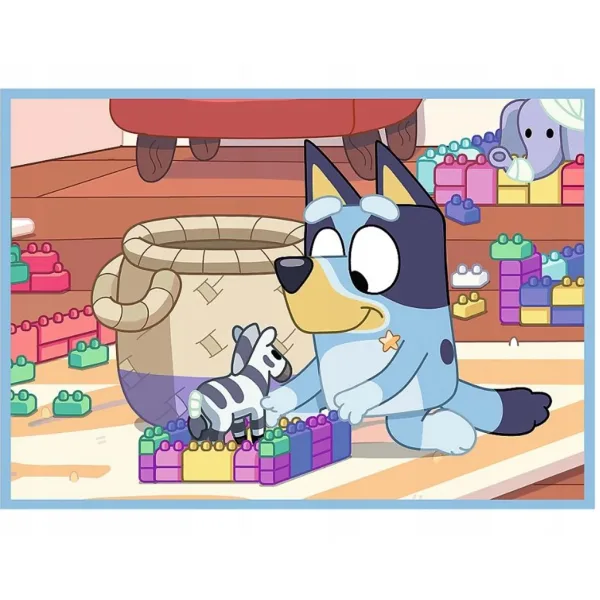 Lumea lui Bluey 4 în 1 puzzle de 12-15-20-24 piese - Trefl imaginea 5