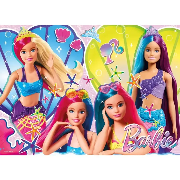 Lumea magică a lui Barbie, puzzle maxi de podea 4x48 piese, 35x25 cm - Lisciani imaginea 5