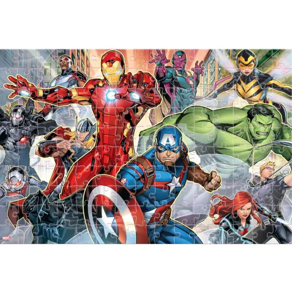 Luna: Avengers 2 în 1, puzzle 3D de colorat, 150 piese imaginea 2