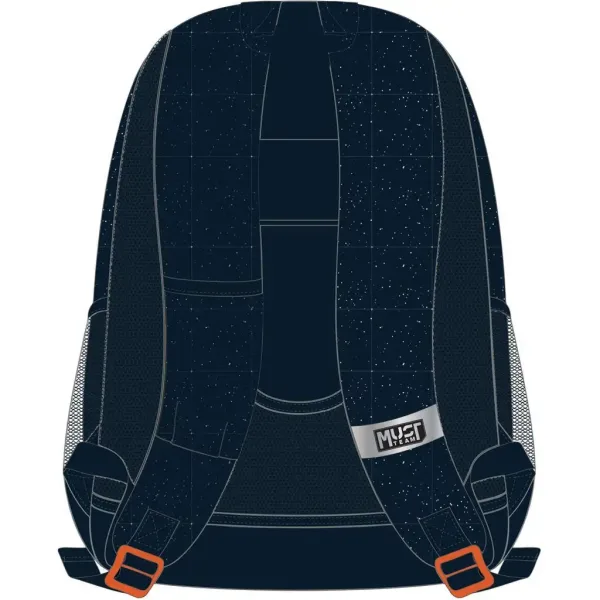Luna: Ghiozdan școlar Must Team astronaut rotunjit cu 3 compartimente, rucsac 32x18x43cm imaginea 2