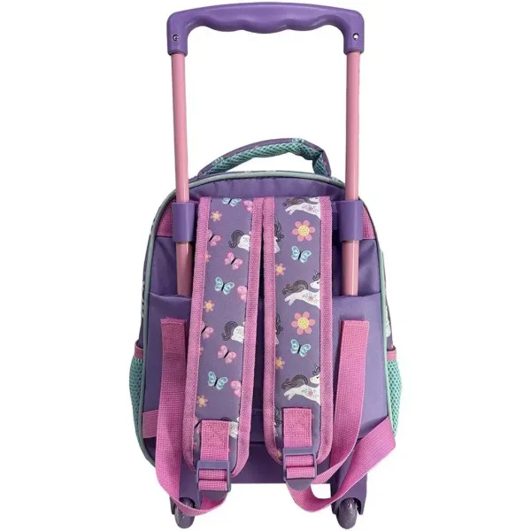 Luna: Ghiozdan școlar cu 2 compartimente, cu roți, Must Team Unicorn, rucsac 27x10x31cm imaginea 2