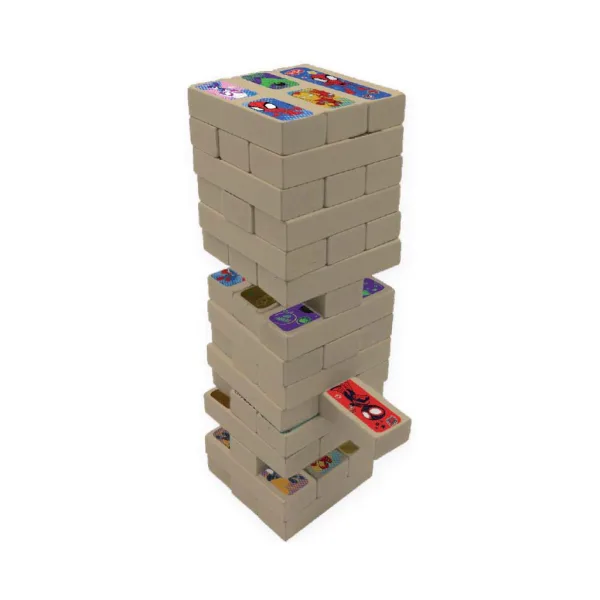 Luna: Marvel Spidey 3-în-1 joc de societate - Jenga, Domino și Joc de Memorie imaginea 2