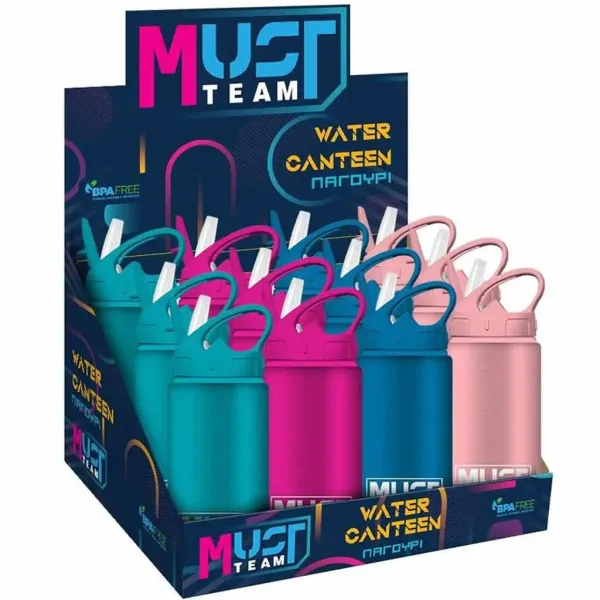 Luna: Must... Sticlă de aluminiu colorată viu 500ml în mai multe variante 1buc imaginea 1