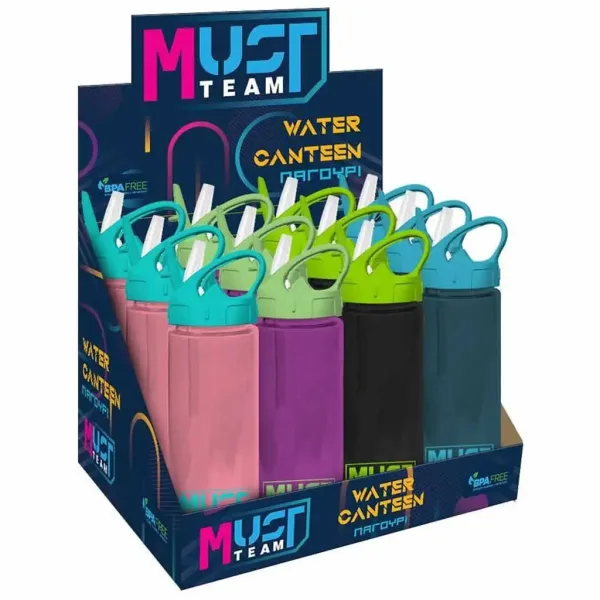Luna: Must... Sticlă de plastic colorată, 500ml, disponibilă în mai multe variante, 1 buc. imaginea 1