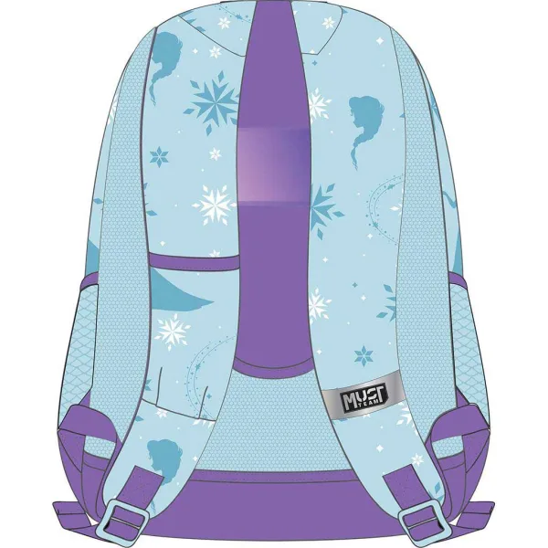 Luna: Must Team Frozen Elsa ghiozdan școlar rotunjit cu 3 compartimente, rucsac 32x18x43cm imaginea 2