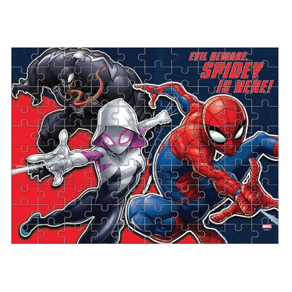 Luna: Puzzle Marvel Spider-Man cu 100 piese care luminează în întuneric imaginea 2