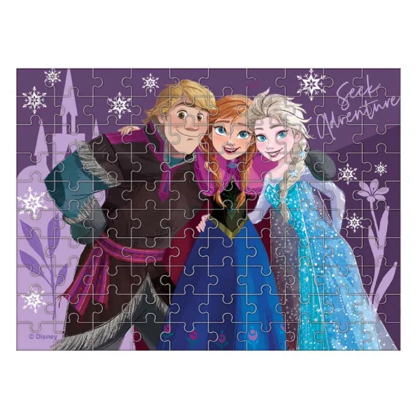 Luna: Puzzle "Regatul de Gheață" cu 100 piese care luminează în întuneric imaginea 2