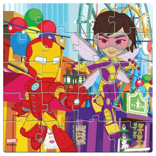 Luna: Puzzle magnetic cu model Spidey și prietenii lui, 3x20 de piese imaginea 2