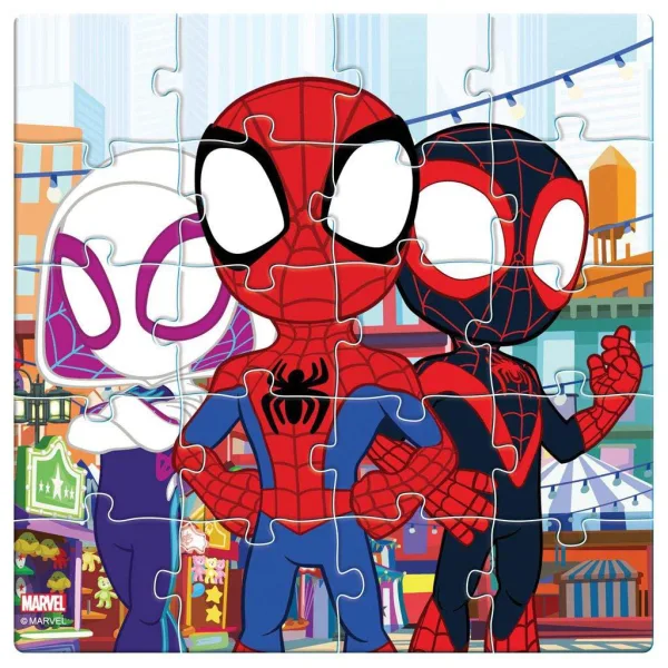 Luna: Puzzle magnetic cu model Spidey și prietenii lui, 3x20 de piese imaginea 4