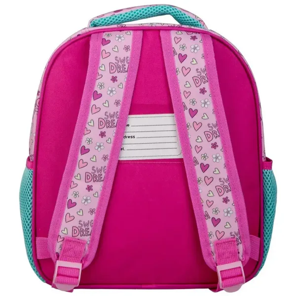Luna: Rucsac pentru grădiniță Must Team cu iepuraș, cu colțuri rotunjite și 2 compartimente, 27x10x31cm imaginea 2