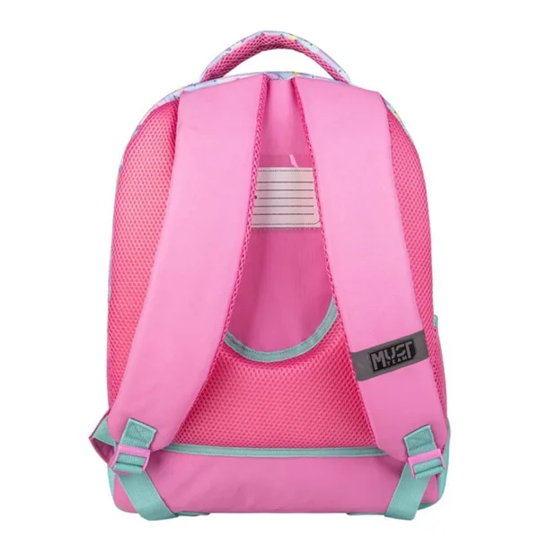 Luna: Rucsac școlar Must Team Stitch Having a Blast rotunjit, cu 3 compartimente, 32x18x43cm imaginea 2