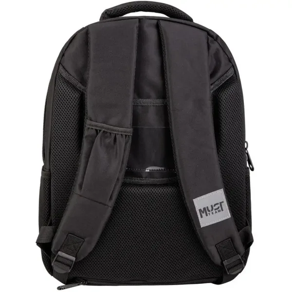 Luna: Rucsac școlar Must Team Eternal Black negru, cu colțuri rotunjite, 3 compartimente, 32x18x43cm imaginea 2