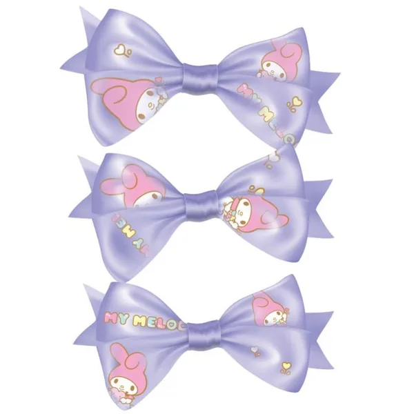 Luna: Set de 3 agrafe de păr cu fundiță My Melody imaginea 2